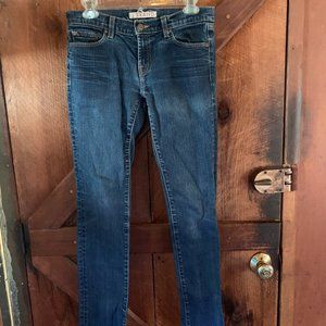 J Brand Skinny Jeans Low Rise Broken-in Sz 28